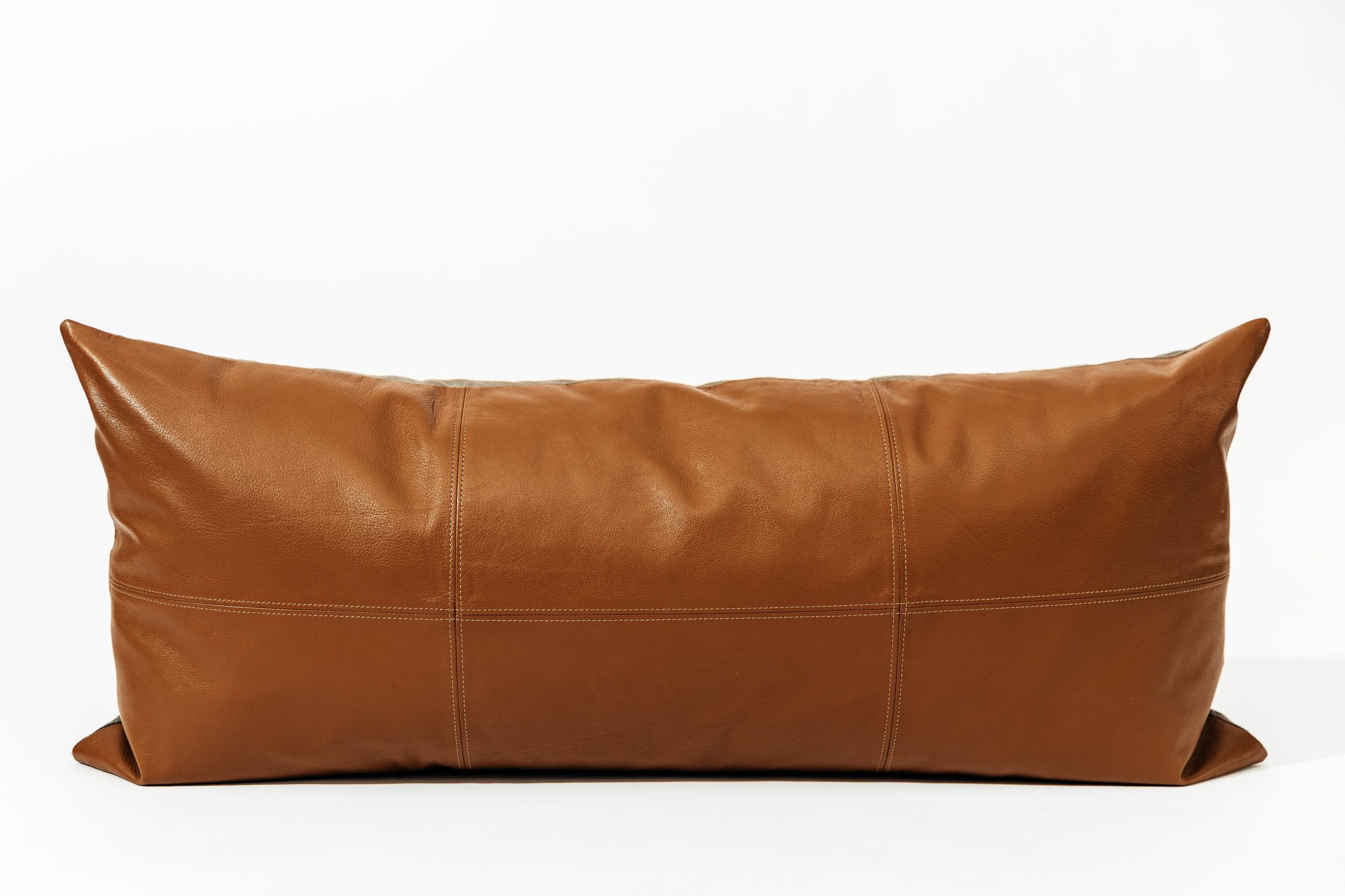 Owen Luxe Leather XL Lumbar Pillow Cover - Image 4